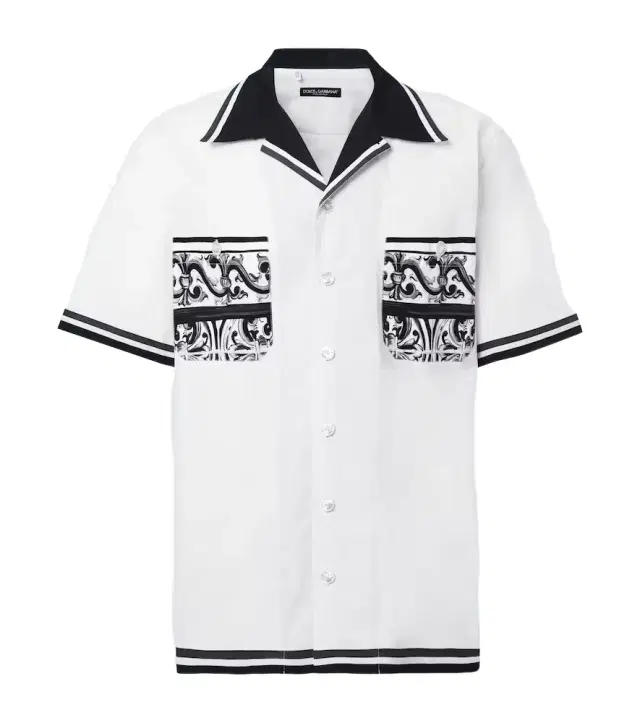 Majolica printed cotton shirt