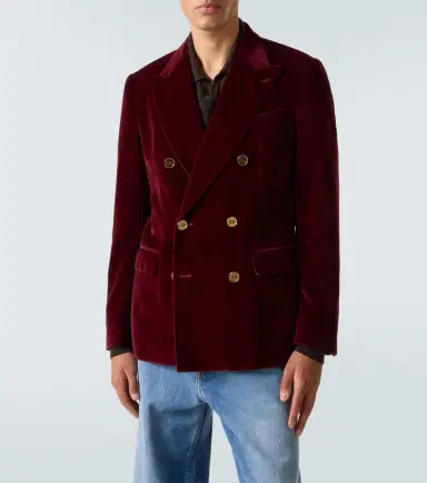 Dolce & Gabbana Double-breasted cotton velvet blazer | Thumbnail 3 Dolce & Gabbana Double-breasted cotton velvet blazer | Thumbnail 3