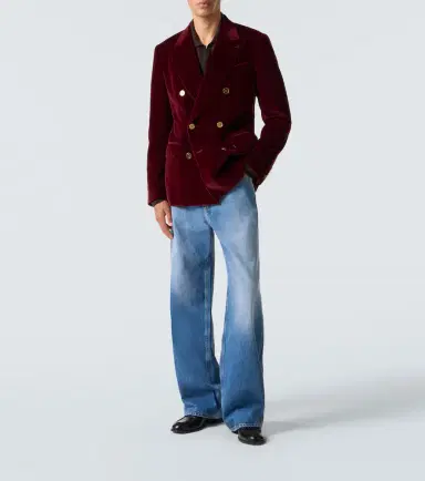 Dolce & Gabbana Double-breasted cotton velvet blazer | Thumbnail 4 Dolce & Gabbana Double-breasted cotton velvet blazer | Thumbnail 4
