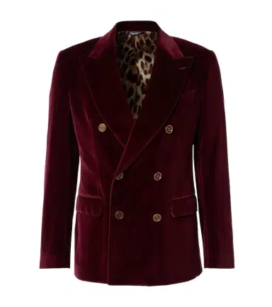 Dolce & Gabbana Double-breasted cotton velvet blazer | Thumbnail 1 Dolce & Gabbana Double-breasted cotton velvet blazer | Thumbnail 1