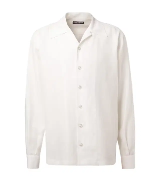 Dolce & Gabbana Linen canvas bowling shirt