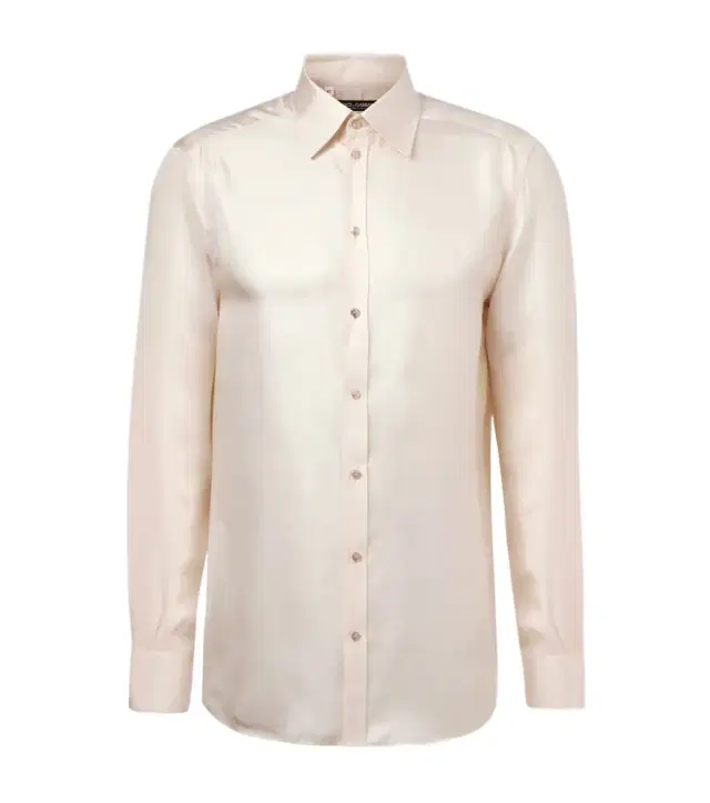Silk twill dress shirt