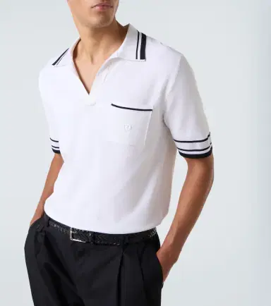 Dolce & Gabbana Silk-blend polo shirt | Thumbnail 3