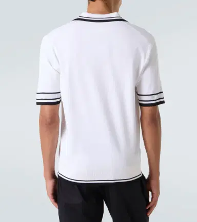 Dolce & Gabbana Silk-blend polo shirt | Thumbnail 4