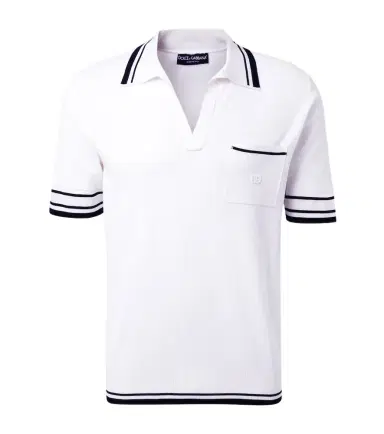 Dolce & Gabbana Silk-blend polo shirt | Thumbnail 1