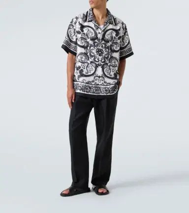 Dolce & Gabbana Linen straight pants | Thumbnail 3 Dolce & Gabbana Linen straight pants | Thumbnail 3