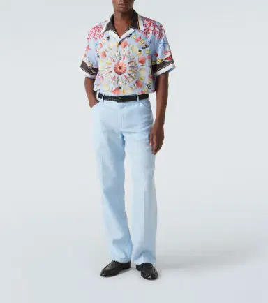 Dolce & Gabbana Printed linen canvas bowling shirt | Thumbnail 2 Dolce & Gabbana Printed linen canvas bowling shirt | Thumbnail 2