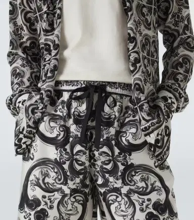 Dolce & Gabbana Majolica silk twill shorts | Thumbnail 2 Dolce & Gabbana Majolica silk twill shorts | Thumbnail 2