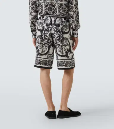 Dolce & Gabbana Majolica silk twill shorts | Thumbnail 5 Dolce & Gabbana Majolica silk twill shorts | Thumbnail 5