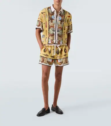 Dolce & Gabbana Printed silk shorts | Thumbnail 4 Dolce & Gabbana Printed silk shorts | Thumbnail 4