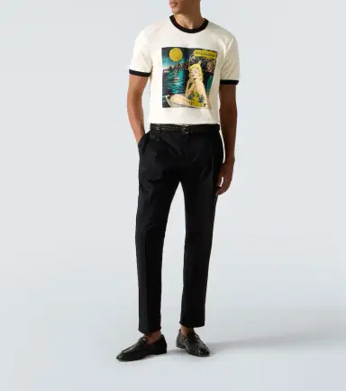 Dolce & Gabbana Printed cotton jersey T-shirt | Thumbnail 2