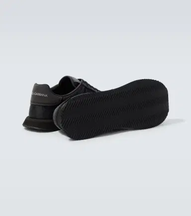 Dolce & Gabbana Leather-trimmed canvas sneakers | Thumbnail 3
