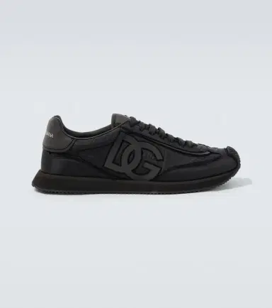 Dolce & Gabbana Leather-trimmed canvas sneakers | Thumbnail 4