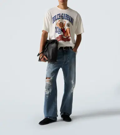 Dolce & Gabbana Printed cotton jersey T-shirt | Thumbnail 2