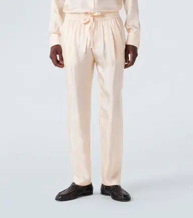 Dolce & Gabbana Silk tapered pants | Thumbnail 4