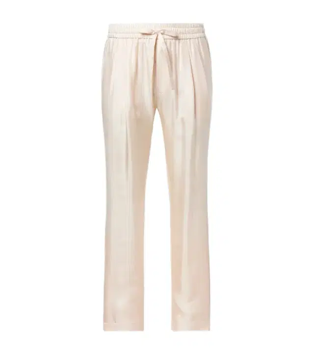 Silk tapered pants