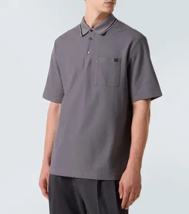 Dolce & Gabbana DG embroidered cotton piqué polo shirt | Thumbnail 3 Dolce & Gabbana DG embroidered cotton piqué polo shirt | Thumbnail 3