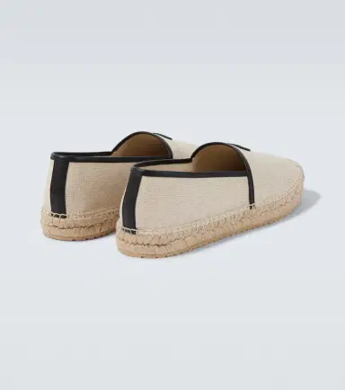 Dolce & Gabbana DG Leather-trimmed espadrille sandals | Thumbnail 3 Dolce & Gabbana DG Leather-trimmed espadrille sandals | Thumbnail 3