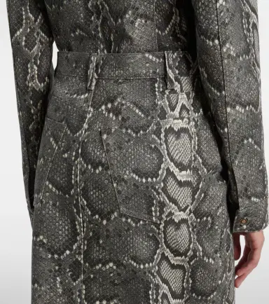 Gabriela Hearst Adelaide snake-print cotton midi skirt | Thumbnail 3