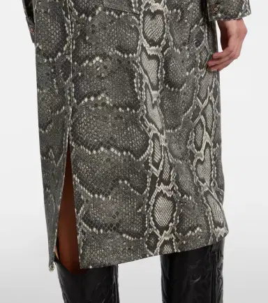 Gabriela Hearst Adelaide snake-print cotton midi skirt | Thumbnail 6