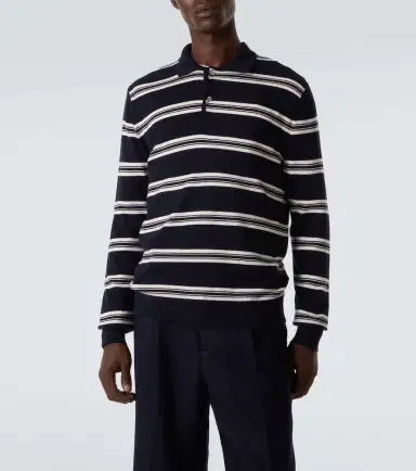 Arch4 Mr Swansea striped cashmere polo sweater | Thumbnail 4