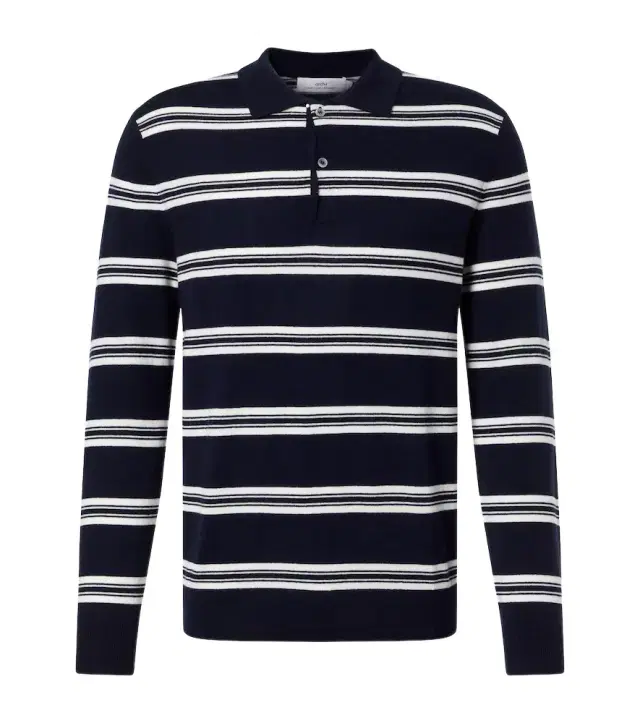 Arch4 Mr Swansea striped cashmere polo sweater