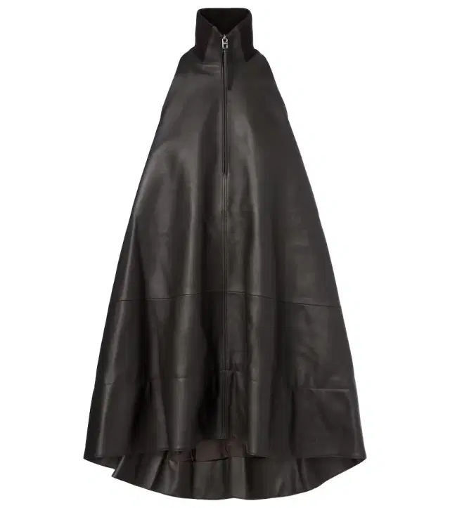 Jacquemus Triangle leather minidress