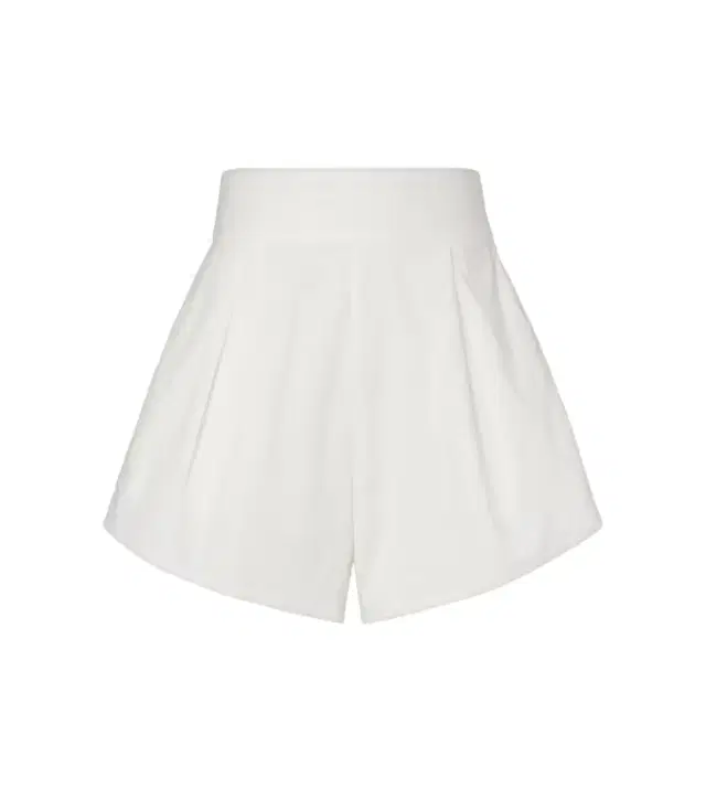 ADRIANA DEGREAS Solid pleated cotton shorts