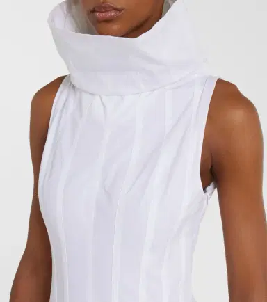 Jacquemus Triana cotton poplin midi dress | Thumbnail 3