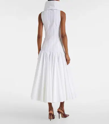 Jacquemus Triana cotton poplin midi dress | Thumbnail 5