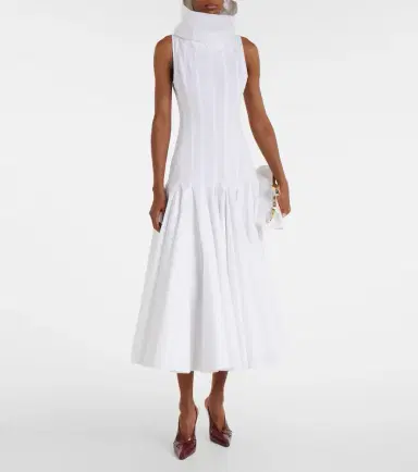Jacquemus Triana cotton poplin midi dress | Thumbnail 6