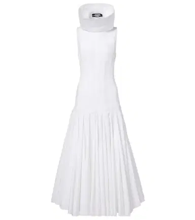 Jacquemus Triana cotton poplin midi dress | Thumbnail 1
