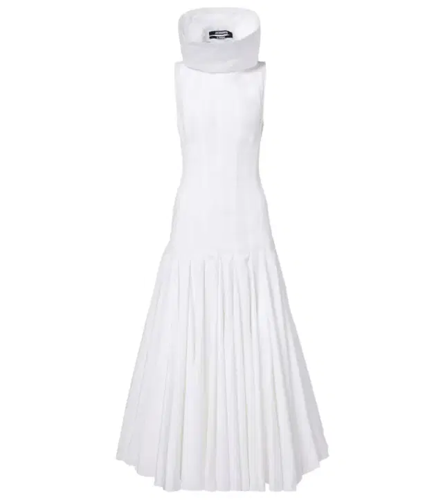 Jacquemus Triana cotton poplin midi dress
