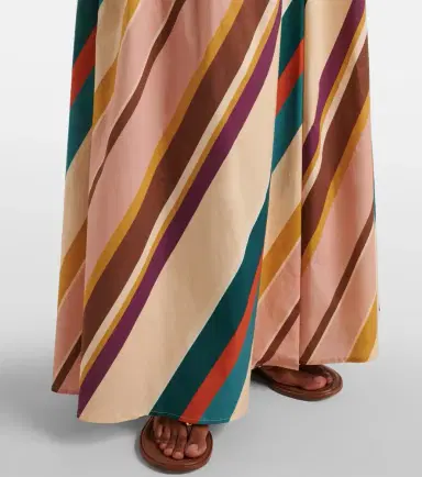 ADRIANA DEGREAS Striped cotton-blend maxi skirt | Thumbnail 4 ADRIANA DEGREAS Striped cotton-blend maxi skirt | Thumbnail 4