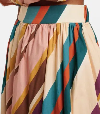 ADRIANA DEGREAS Striped cotton-blend maxi skirt | Thumbnail 5 ADRIANA DEGREAS Striped cotton-blend maxi skirt | Thumbnail 5