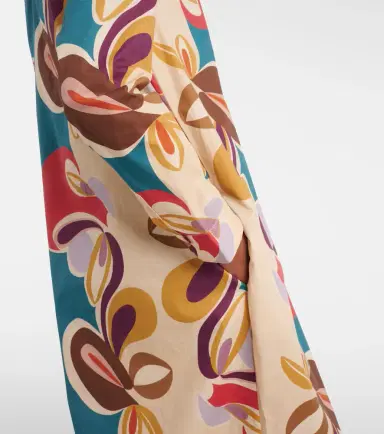 ADRIANA DEGREAS Printed cotton-blend kaftan | Thumbnail 6