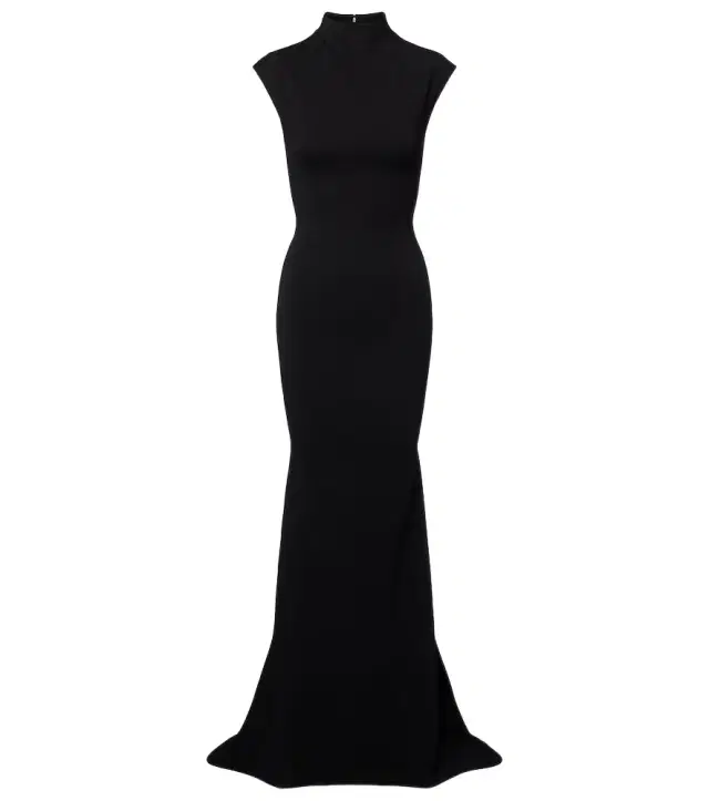 Jacquemus Alba crêpe jersey maxi dress