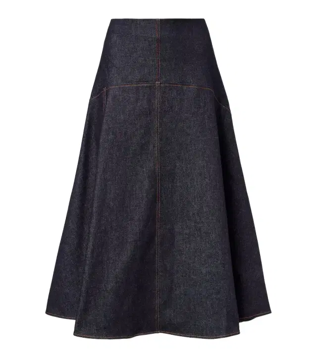 Jacquemus Triangle De-Nîmes denim midi skirt