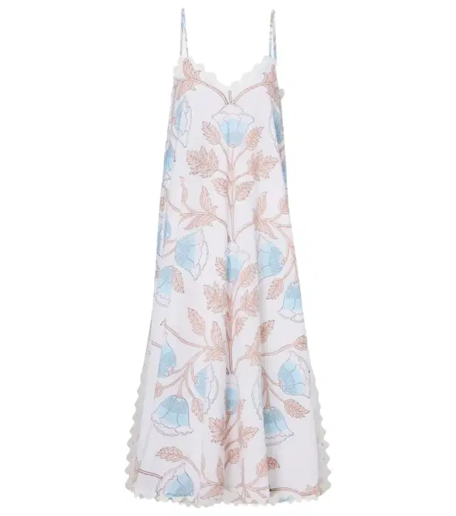 JULIET DUNN Printed cotton slip dress