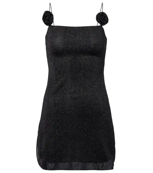 Oséree Oséree Lumière floral-appliqué minidress