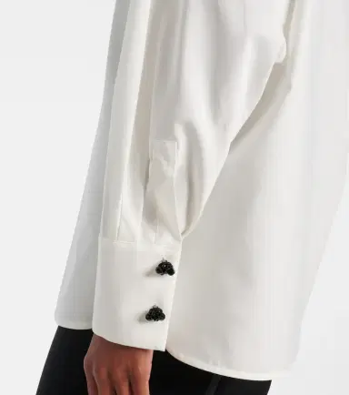Max Mara Roll cotton and silk poplin shirt | Thumbnail 6 Max Mara Roll cotton and silk poplin shirt | Thumbnail 6