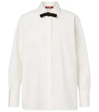 Max Mara Roll cotton and silk poplin shirt | Thumbnail 1 Max Mara Roll cotton and silk poplin shirt | Thumbnail 1