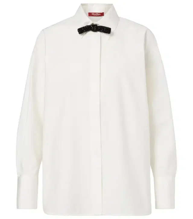 Max Mara Roll cotton and silk poplin shirt