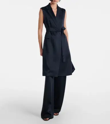 Max Mara Afgano belted satin jacket | Thumbnail 3
