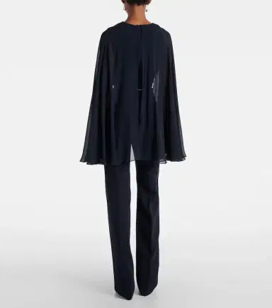 Max Mara Vertice caped cady jumpsuit | Thumbnail 5