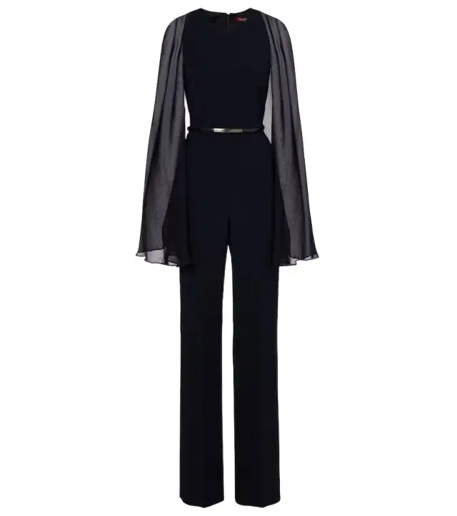 Max Mara Vertice caped cady jumpsuit