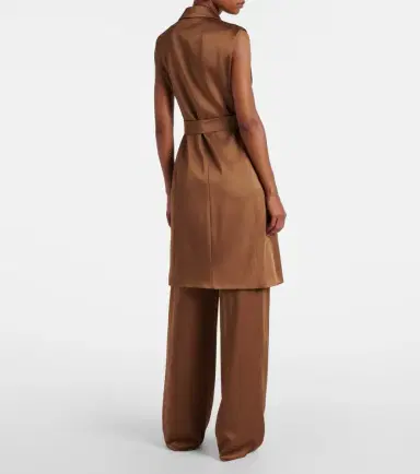 Max Mara Afgano belted satin jacket | Thumbnail 3 Max Mara Afgano belted satin jacket | Thumbnail 3