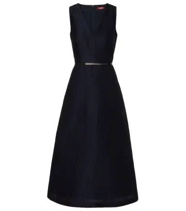 Max Mara Lyon cotton and silk-blend cloqué midi dress | Thumbnail 1