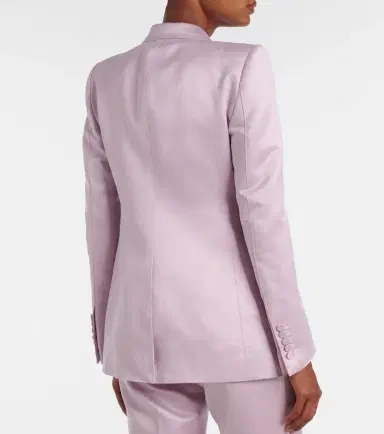 Tom Ford Cotton and silk satin blazer | Thumbnail 3 Tom Ford Cotton and silk satin blazer | Thumbnail 3