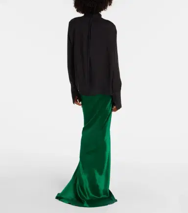 Tom Ford Draped silk satin blouse | Thumbnail 4 Tom Ford Draped silk satin blouse | Thumbnail 4